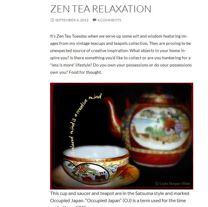 vintage Japanese teapot zen 2012 