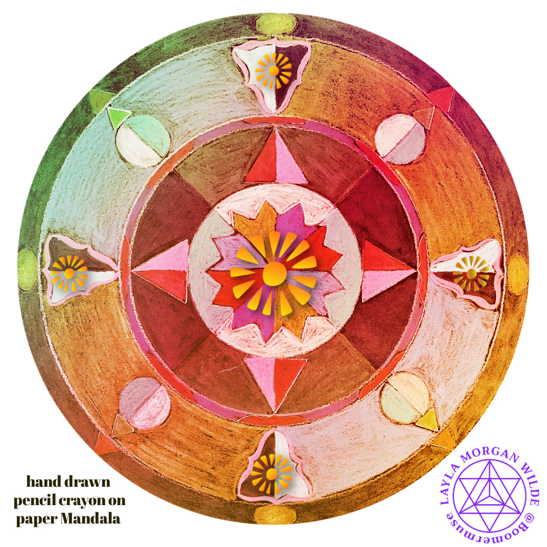 hand-drawn mandala summer solstice