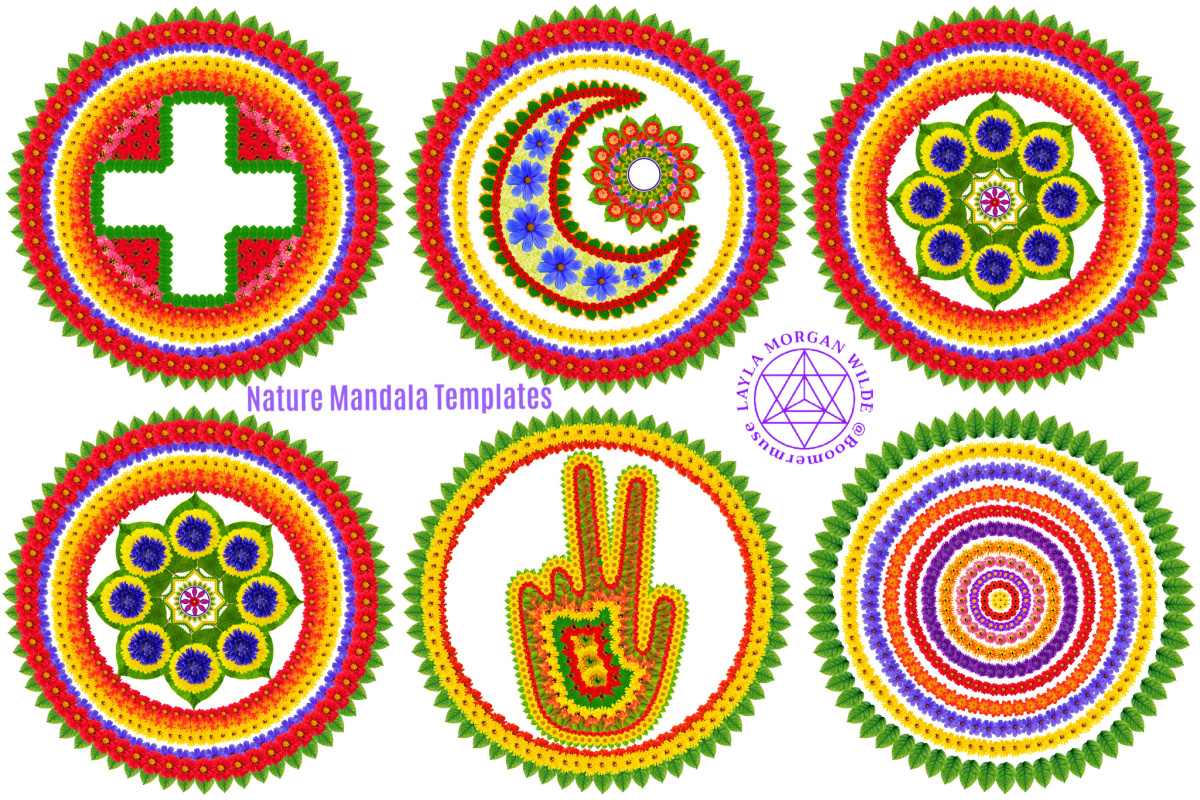 nature mandala templates