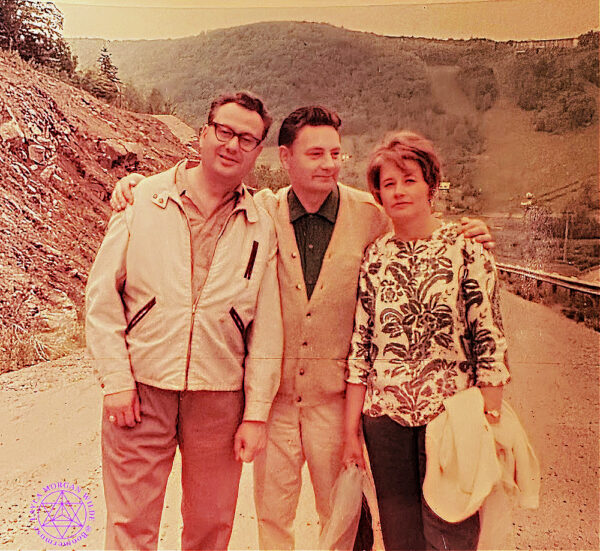 Anne's dad, my dad and Anne's mom