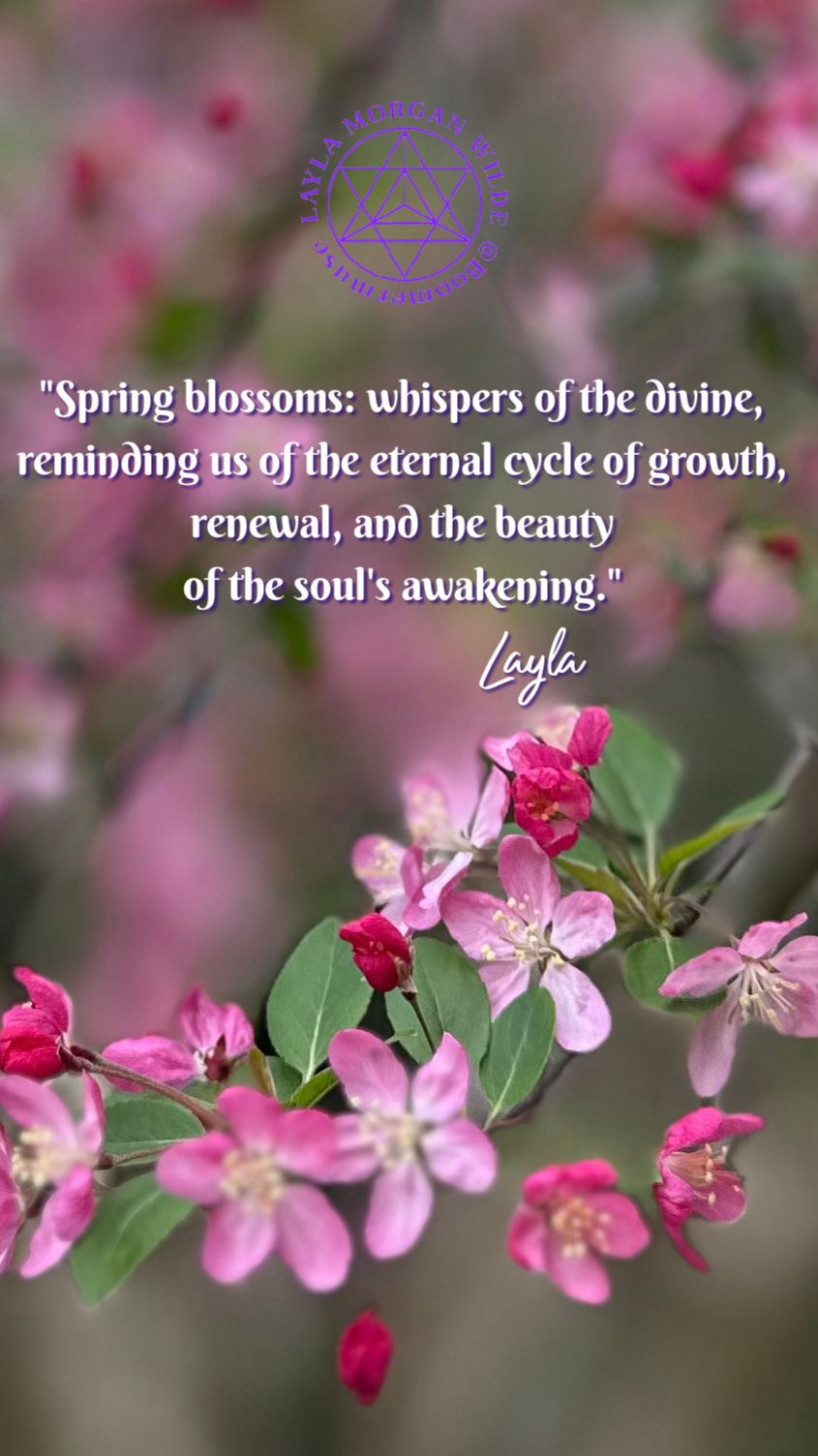 magical Earth day blossoms quote
