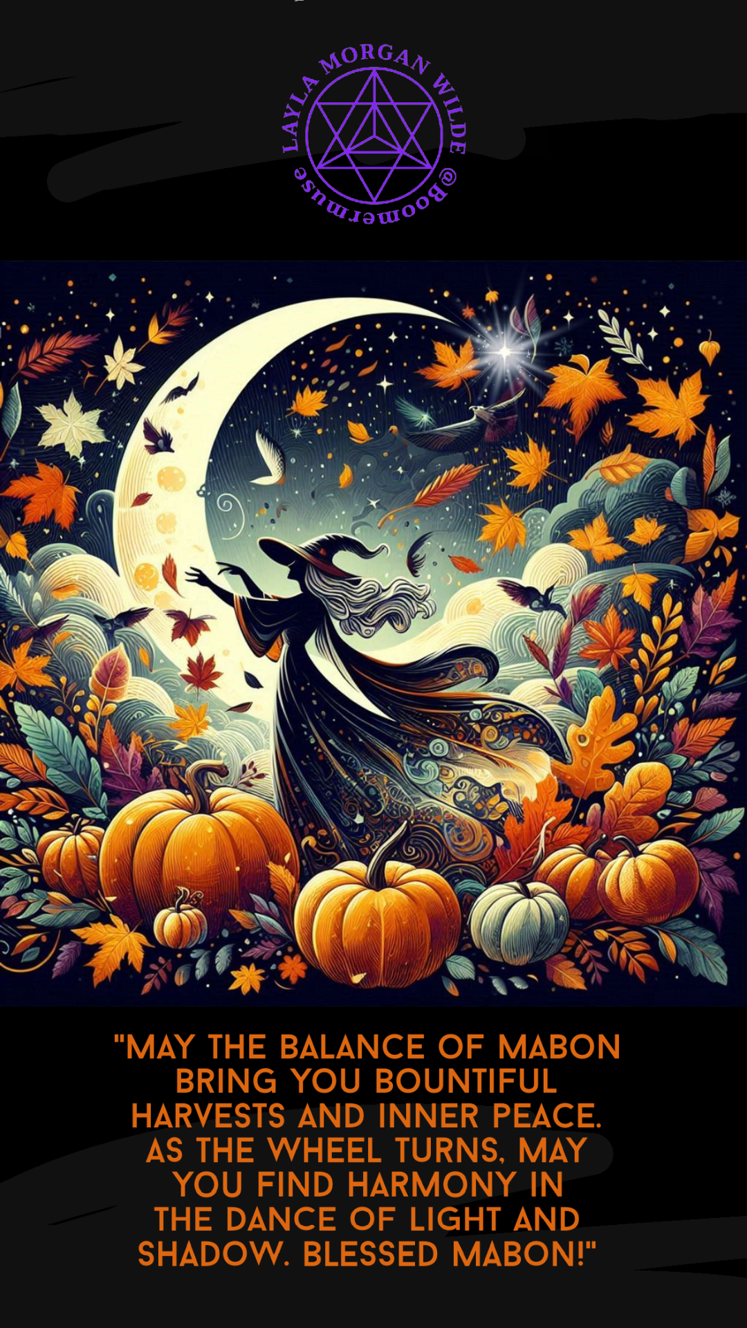 Mabon pagan art card