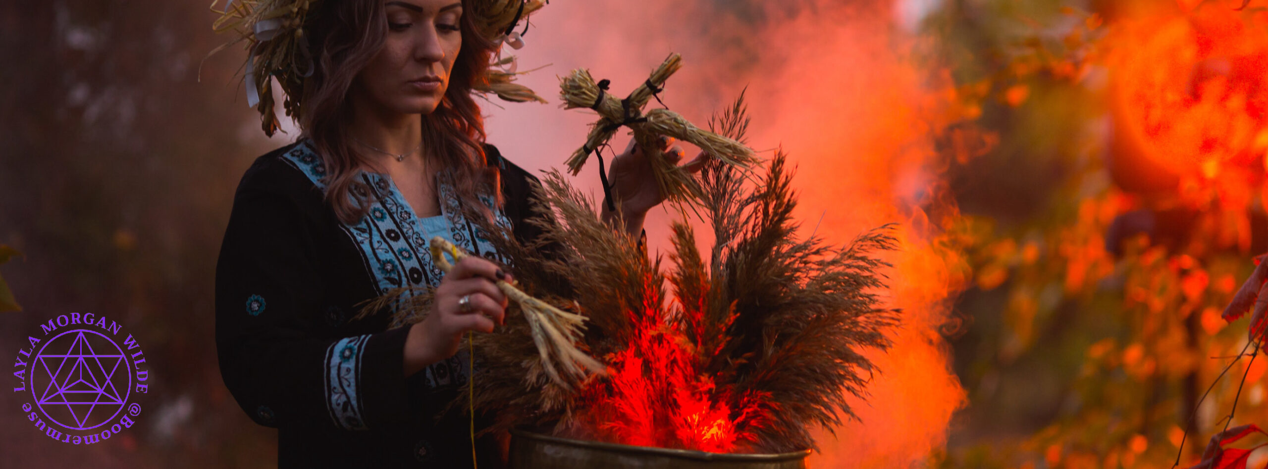 Witch ceremony ritual Samhain