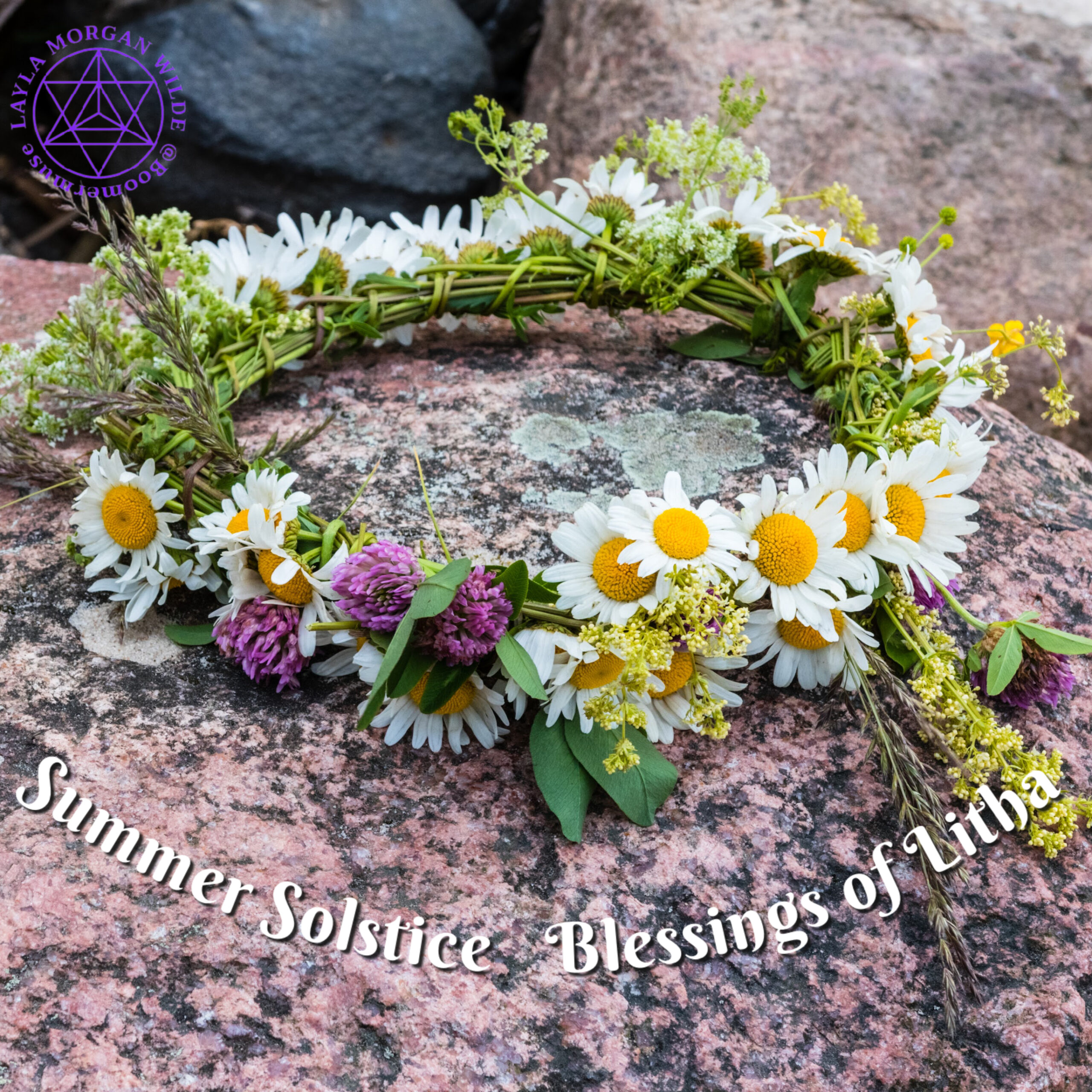 Midsummer flower wreath diy