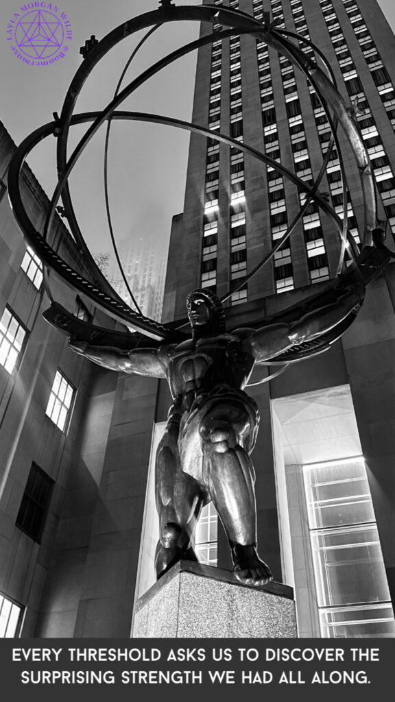 Atlas sculpture quote new york 