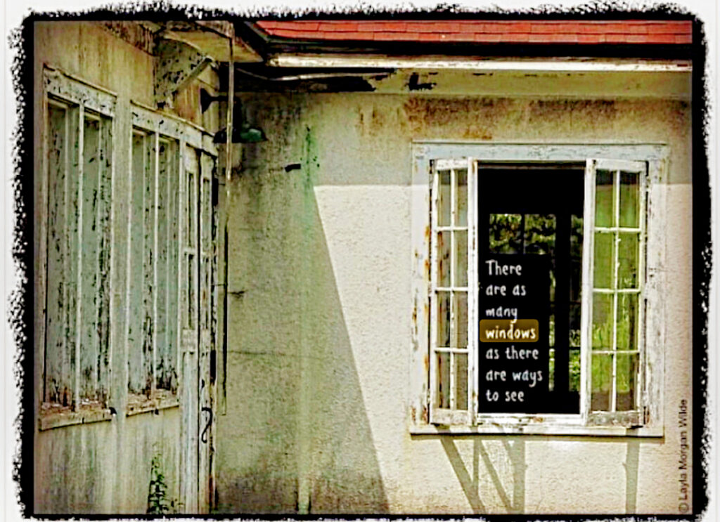 Wabi Sabi window Wisdom quote